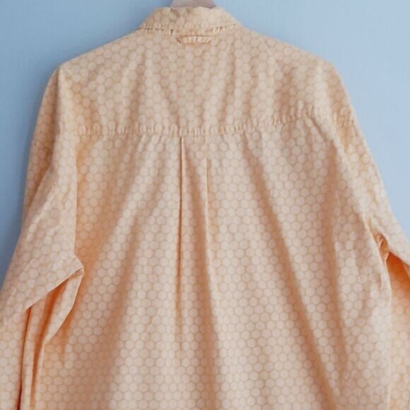 ROPER 100% Cotton Button Down Casual Shirt Yellow Dot Pattern Men's Sz XL Flawed - Picture 10 of 15